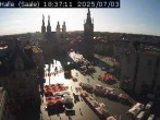 Archiv Foto Webcam Blick vom Ratshof auf den Marktplatz in Halle 17:00