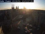 Archiv Foto Webcam Blick vom Ratshof auf den Marktplatz in Halle 19:00
