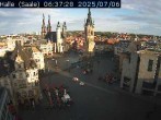 Archiv Foto Webcam Blick vom Ratshof auf den Marktplatz in Halle 05:00