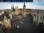 Archiv Foto Webcam Blick vom Ratshof auf den Marktplatz in Halle 07:00