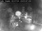 Archiv Foto Webcam Blick vom Ratshof auf den Marktplatz in Halle 23:00