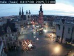 Archiv Foto Webcam Blick vom Ratshof auf den Marktplatz in Halle 03:00