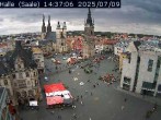Archiv Foto Webcam Blick vom Ratshof auf den Marktplatz in Halle 13:00
