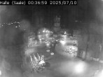 Archiv Foto Webcam Blick vom Ratshof auf den Marktplatz in Halle 23:00