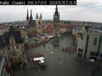 Archiv Foto Webcam Blick vom Ratshof auf den Marktplatz in Halle 07:00