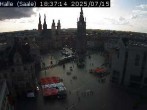 Archiv Foto Webcam Blick vom Ratshof auf den Marktplatz in Halle 17:00