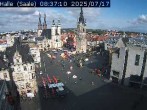 Archiv Foto Webcam Blick vom Ratshof auf den Marktplatz in Halle 07:00