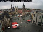 Archiv Foto Webcam Blick vom Ratshof auf den Marktplatz in Halle 13:00