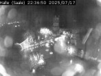 Archiv Foto Webcam Blick vom Ratshof auf den Marktplatz in Halle 21:00
