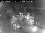 Archiv Foto Webcam Blick vom Ratshof auf den Marktplatz in Halle 03:00