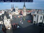 Archiv Foto Webcam Blick vom Ratshof auf den Marktplatz in Halle 07:00