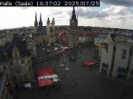 Archiv Foto Webcam Blick vom Ratshof auf den Marktplatz in Halle 15:00