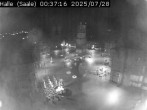 Archiv Foto Webcam Blick vom Ratshof auf den Marktplatz in Halle 23:00