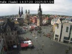 Archiv Foto Webcam Blick vom Ratshof auf den Marktplatz in Halle 13:00
