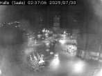 Archiv Foto Webcam Blick vom Ratshof auf den Marktplatz in Halle 01:00