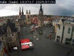 Archiv Foto Webcam Blick vom Ratshof auf den Marktplatz in Halle 17:00