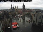 Archiv Foto Webcam Blick vom Ratshof auf den Marktplatz in Halle 07:00