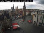 Archiv Foto Webcam Blick vom Ratshof auf den Marktplatz in Halle 11:00