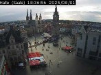 Archiv Foto Webcam Blick vom Ratshof auf den Marktplatz in Halle 17:00