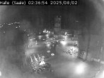 Archiv Foto Webcam Blick vom Ratshof auf den Marktplatz in Halle 01:00