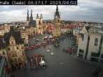 Archiv Foto Webcam Blick vom Ratshof auf den Marktplatz in Halle 05:00
