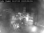 Archiv Foto Webcam Blick vom Ratshof auf den Marktplatz in Halle 03:00