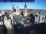 Archiv Foto Webcam Blick vom Ratshof auf den Marktplatz in Halle 07:00