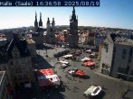 Archiv Foto Webcam Blick vom Ratshof auf den Marktplatz in Halle 15:00