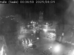 Archiv Foto Webcam Blick vom Ratshof auf den Marktplatz in Halle 23:00