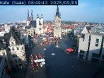 Archiv Foto Webcam Blick vom Ratshof auf den Marktplatz in Halle 05:00