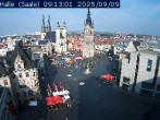 Archiv Foto Webcam Blick vom Ratshof auf den Marktplatz in Halle 06:00