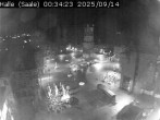 Archiv Foto Webcam Blick vom Ratshof auf den Marktplatz in Halle 23:00
