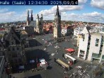 Archiv Foto Webcam Blick vom Ratshof auf den Marktplatz in Halle 11:00