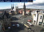 Archiv Foto Webcam Blick vom Ratshof auf den Marktplatz in Halle 13:00