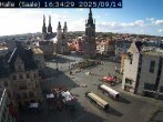 Archiv Foto Webcam Blick vom Ratshof auf den Marktplatz in Halle 15:00