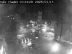 Archiv Foto Webcam Blick vom Ratshof auf den Marktplatz in Halle 23:00
