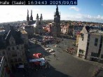 Archiv Foto Webcam Blick vom Ratshof auf den Marktplatz in Halle 15:00
