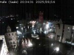 Archiv Foto Webcam Blick vom Ratshof auf den Marktplatz in Halle 19:00