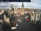 Archiv Foto Webcam Blick vom Ratshof auf den Marktplatz in Halle 08:00