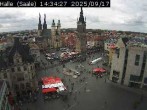 Archiv Foto Webcam Blick vom Ratshof auf den Marktplatz in Halle 13:00