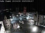 Archiv Foto Webcam Blick vom Ratshof auf den Marktplatz in Halle 19:00