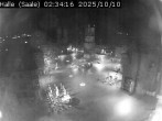 Archiv Foto Webcam Blick vom Ratshof auf den Marktplatz in Halle 01:00