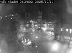 Archiv Foto Webcam Blick vom Ratshof auf den Marktplatz in Halle 05:00