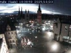 Archiv Foto Webcam Blick vom Ratshof auf den Marktplatz in Halle 17:00