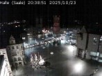 Archiv Foto Webcam Blick vom Ratshof auf den Marktplatz in Halle 19:00