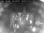 Archiv Foto Webcam Blick vom Ratshof auf den Marktplatz in Halle 23:00