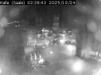 Archiv Foto Webcam Blick vom Ratshof auf den Marktplatz in Halle 01:00