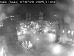 Archiv Foto Webcam Blick vom Ratshof auf den Marktplatz in Halle 06:00
