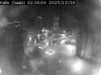 Archiv Foto Webcam Blick vom Ratshof auf den Marktplatz in Halle 01:00