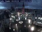 Archiv Foto Webcam Blick vom Ratshof auf den Marktplatz in Halle 05:00